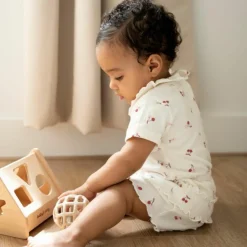 Baby's Only Lot de 2 balles de préhension Vieux Rose-Warm Linen