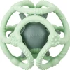 Nattou Lot de 2 balles encastrables en silicone vertes