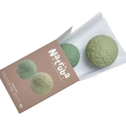 Natruba Lot de 2 balles sensorielles vertes