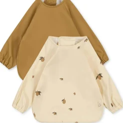 Konges Slojd Lot de 2 bavoirs à manches longues Lemon