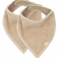 Jollein Lot de 2 bavoirs bandana Biscuit