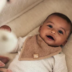 Jollein Lot de 2 bavoirs bandana Biscuit