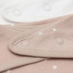 Jollein Lot de 2 bavoirs bandana Twinkling Wild Rose