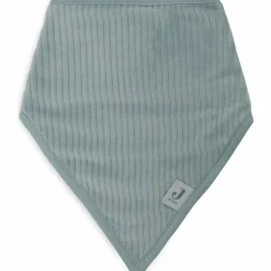 Best Lot de 2 bavoirs bandana Velvet Rib Sea Green-Ivory Bavoirs