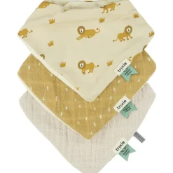 Trixie Lot de 3 bavoirs bandanas Lively Lion