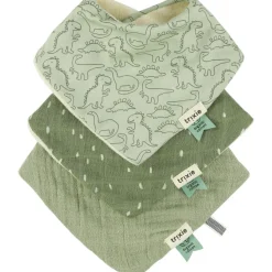 Clearance Lot de 3 bavoirs bandanas Daring Dino Bavoirs