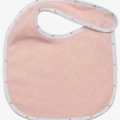 Trois Kilos Sept Lot de 7 bavoirs de naissance à velcro roses