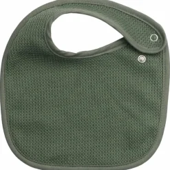 Trois Kilos Sept Lot de 6 bavoirs de naissance Nid d'abeille Sauge