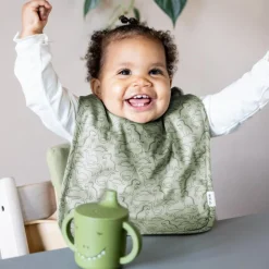 Trixie Lot de 2 bavoirs de naissance Daring Dino