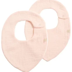 Sale Lot de 2 bavoirs en double gaze de coton Pétale Bavoirs