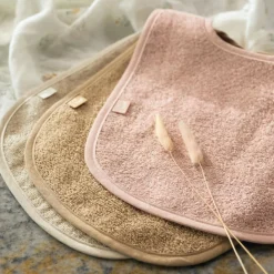 Jollein Lot de 3 bavoirs en éponge Wild Rose-Nougat-Biscuit