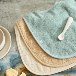Outlet Lot de 3 bavoirs en éponge Sea Green-Nougat-Biscuit Bavoirs