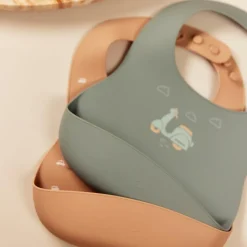 Jollein Lot de 2 bavoirs en silicone On the Go