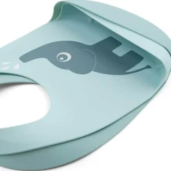 Lot de 2 bavoirs en silicone Elphee Bleu Bavoirs