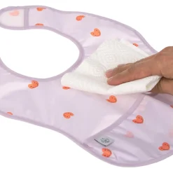 Online Lot de 2 bavoirs Happy Rascals Coeur lavande Bavoirs