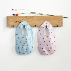 Discount Lot de 2 bavoirs Happy Rascals Smile bleu ciel Bavoirs