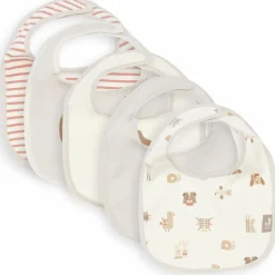 Jollein Lot de 5 bavoirs imperméables Animal Friends