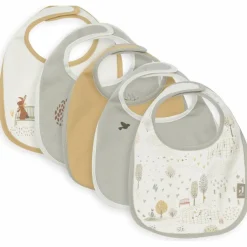 Jollein Lot de 5 bavoirs imperméables Tiny Park