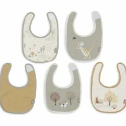 Jollein Lot de 5 bavoirs imperméables Tiny Park