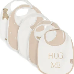 Jollein Lot de 5 bavoirs imperméables Teddy Bear