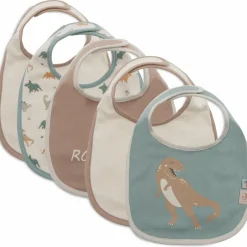 Jollein Lot de 5 bavoirs imperméables Roarsome