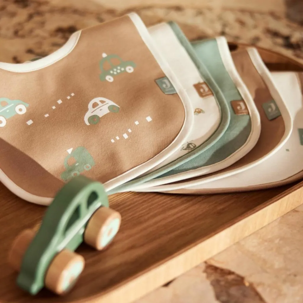 Jollein Lot de 5 bavoirs imperméables On the Go