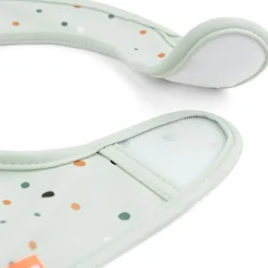 Done by Deer Lot de 2 bavoirs imperméables à velcro Croco vert