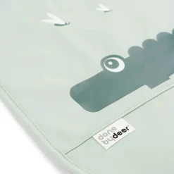 Done by Deer Lot de 2 bavoirs imperméables à velcro Croco vert