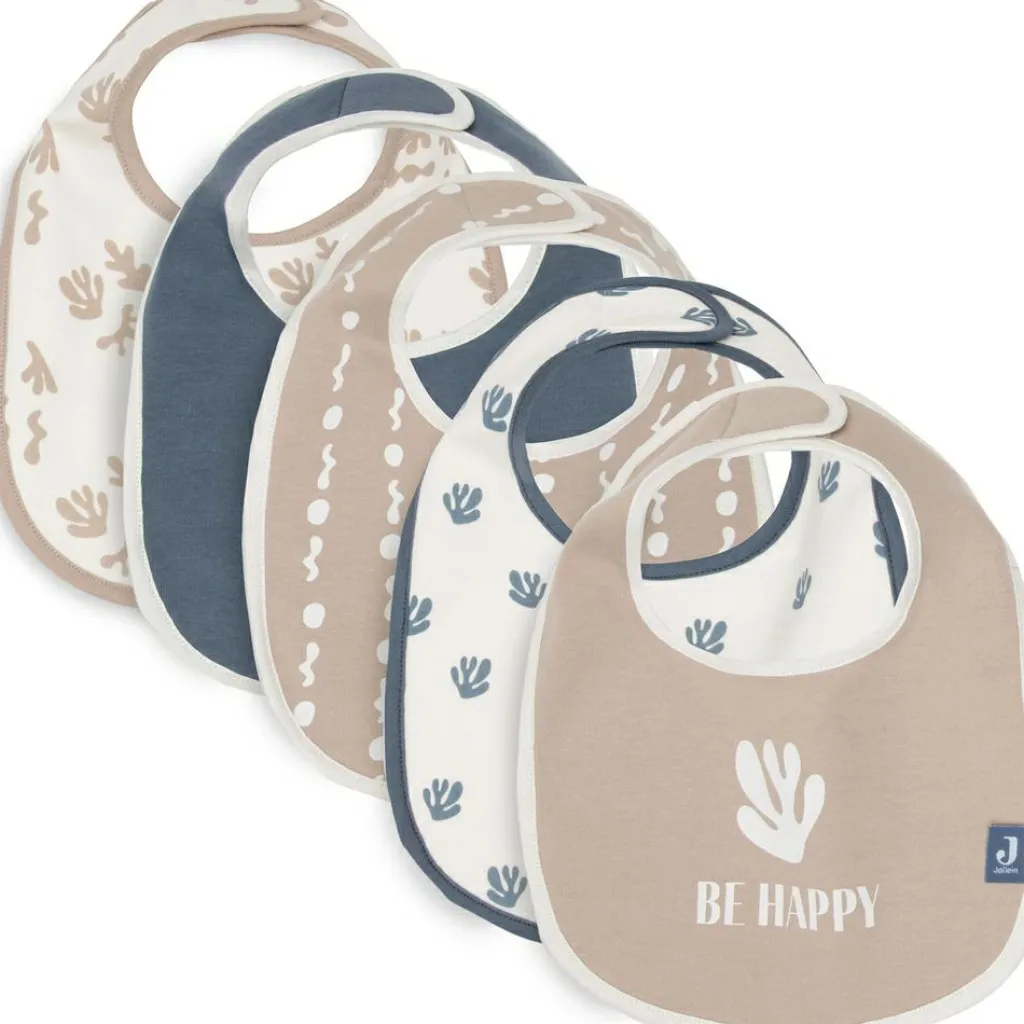 Jollein Lot de 5 bavoirs imperméables Funky