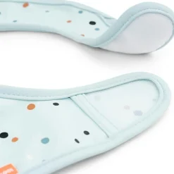 Discount Lot de 2 bavoirs imperméables à velcro Elphee Bleu Bavoirs