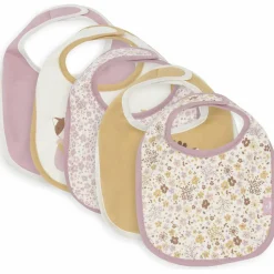 Jollein Lot de 5 bavoirs imperméables Flower Fairies