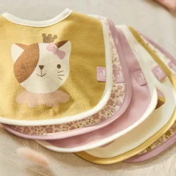 Jollein Lot de 5 bavoirs imperméables Flower Fairies