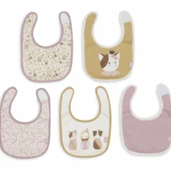 Jollein Lot de 5 bavoirs imperméables Flower Fairies