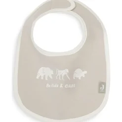 Jollein Lot de 5 bavoirs imperméables Animals Nougat