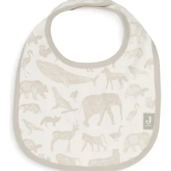 Jollein Lot de 5 bavoirs imperméables Animals Nougat