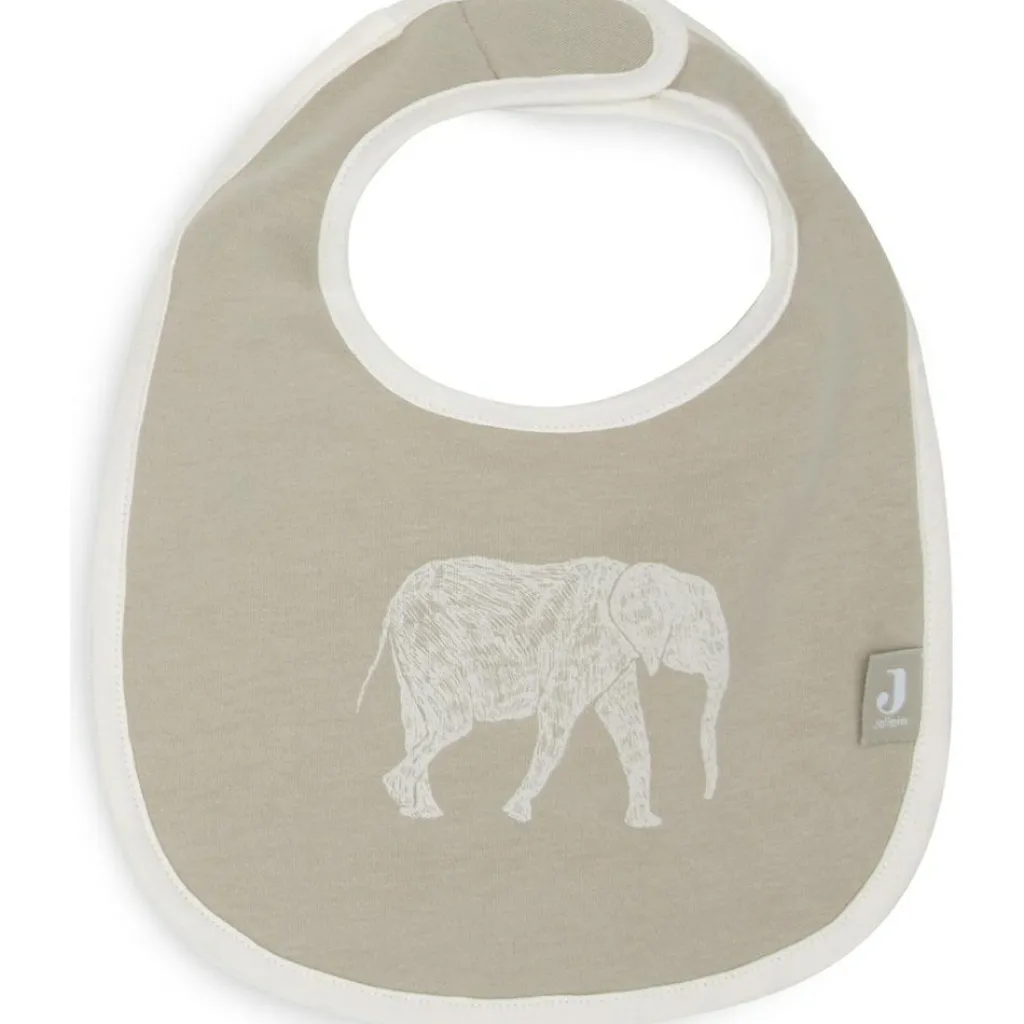 Jollein Lot de 5 bavoirs imperméables Animals Nougat