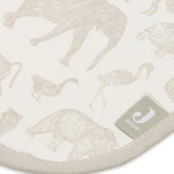 Jollein Lot de 5 bavoirs imperméables Animals Nougat