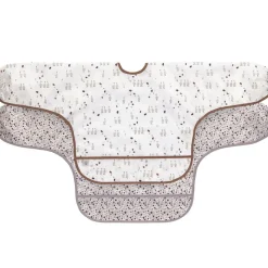 Discount Lot de 2 bavoirs manches longues avec poche Tiny Farmer Oie lilas cendré Bavoirs