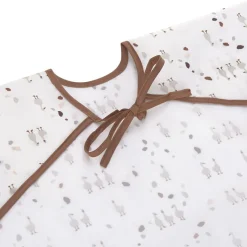 Discount Lot de 2 bavoirs manches longues avec poche Tiny Farmer Oie lilas cendré Bavoirs