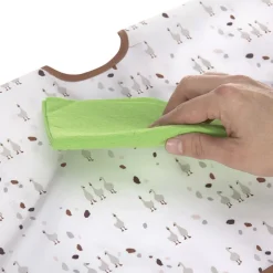 Discount Lot de 2 bavoirs manches longues avec poche Tiny Farmer Oie lilas cendré Bavoirs