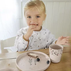 Discount Lot de 2 bavoirs manches longues avec poche Tiny Farmer Oie lilas cendré Bavoirs