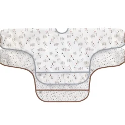 Lot de 2 bavoirs manches longues avec poche Tiny Farmer Mouton bleu Bavoirs