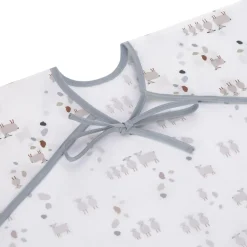 Lot de 2 bavoirs manches longues avec poche Tiny Farmer Mouton bleu Bavoirs