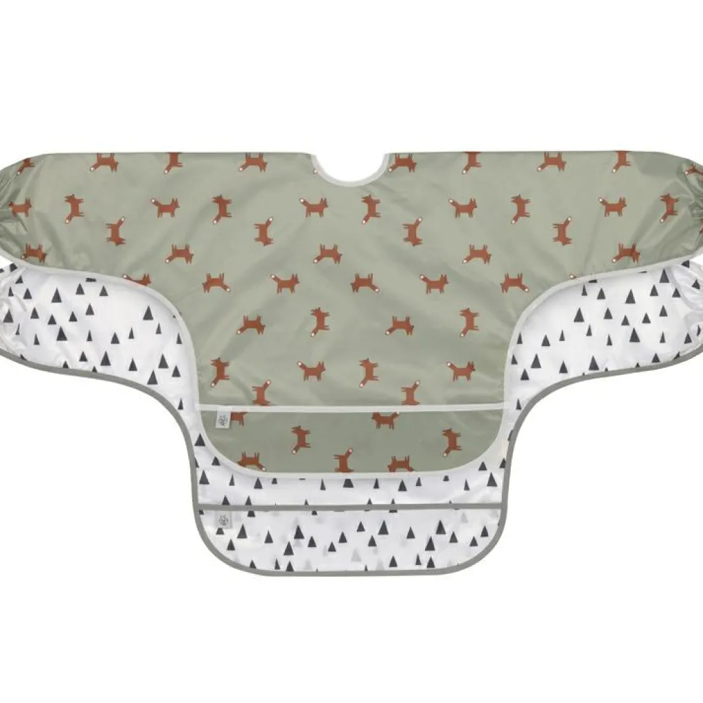 Clearance Lot de 2 bavoirs manches longues avec poche Little Forest Renard Bavoirs