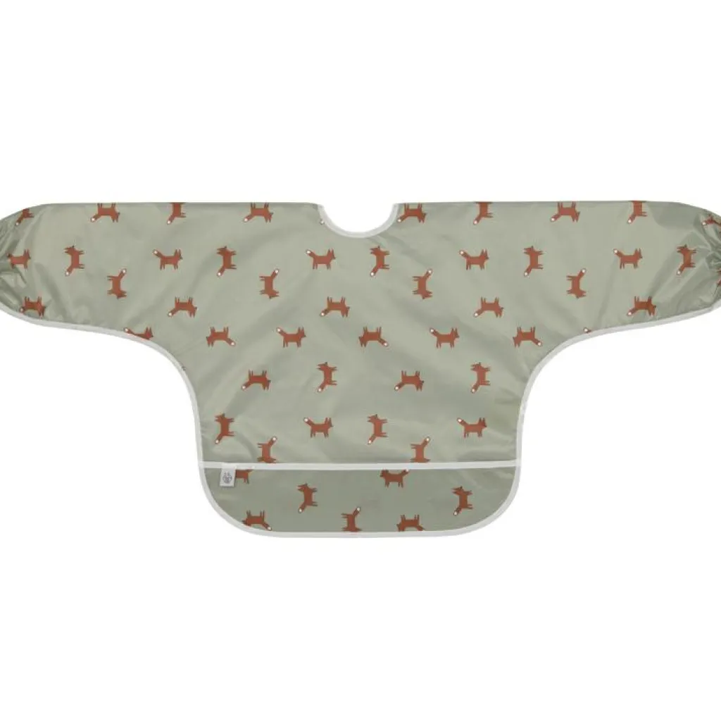 Clearance Lot de 2 bavoirs manches longues avec poche Little Forest Renard Bavoirs