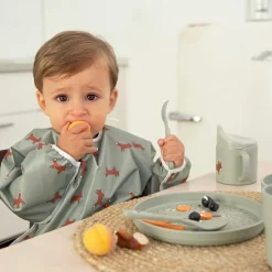 Clearance Lot de 2 bavoirs manches longues avec poche Little Forest Renard Bavoirs