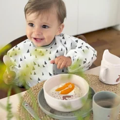 Clearance Lot de 2 bavoirs manches longues avec poche Little Forest Renard Bavoirs