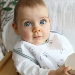 Trois Kilos Sept Lot de 5 bavoirs Milky baby