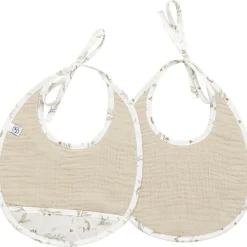 BB & Co Lot de 2 bavoirs naissance gaze de coton Daydream