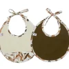 Best Lot de 2 bavoirs naissance en gaze de coton Caramel Forest Bavoirs